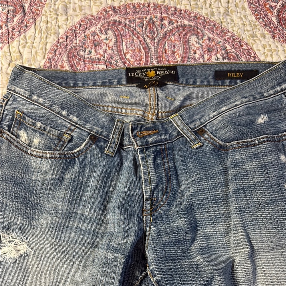 Lucky Brand Women's Light Blue Boyfriend Jeans